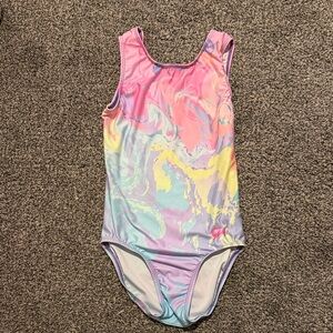 GK Multicolor Swirl Kids Leotard